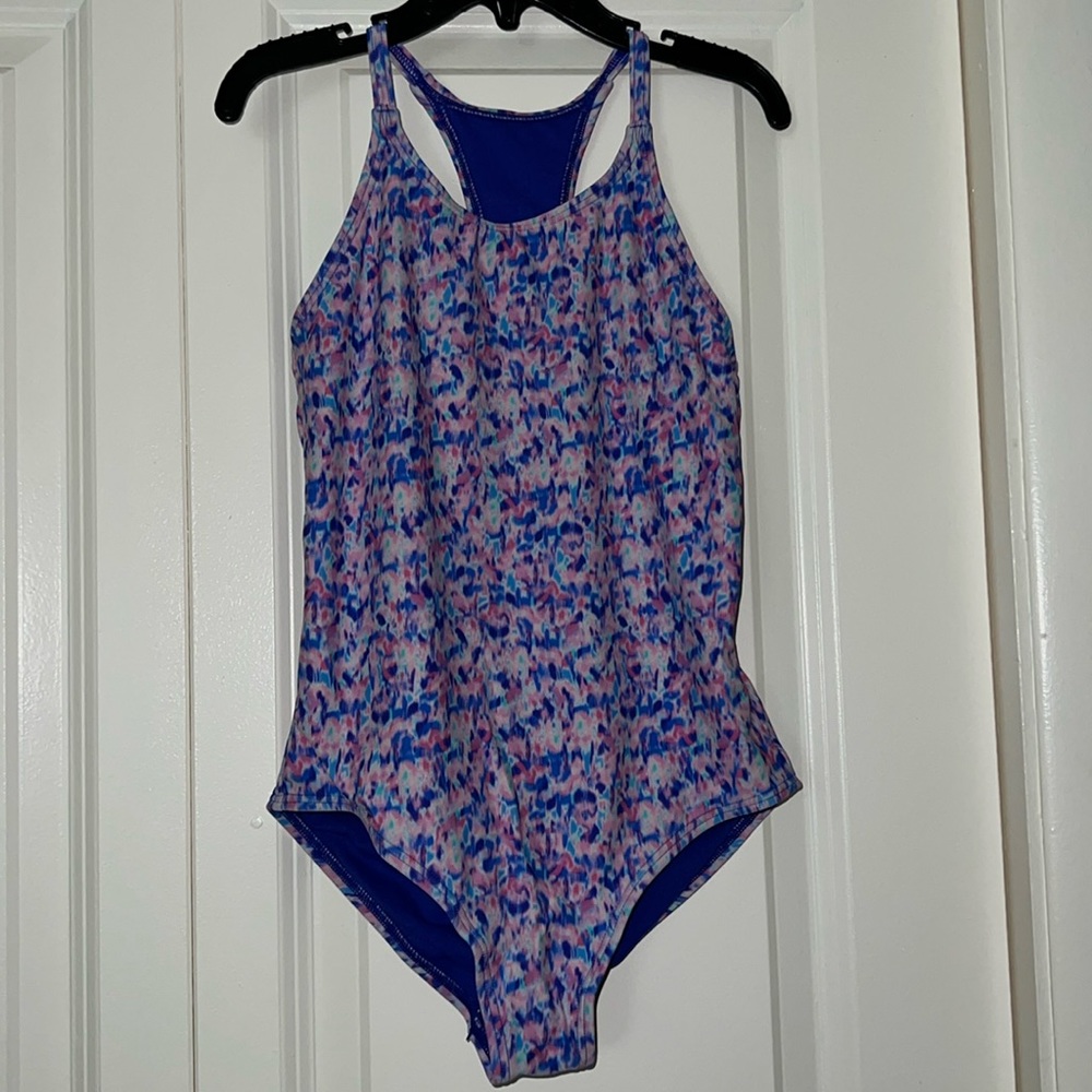Athleta girl Santorini racerback one piece size M/8-10